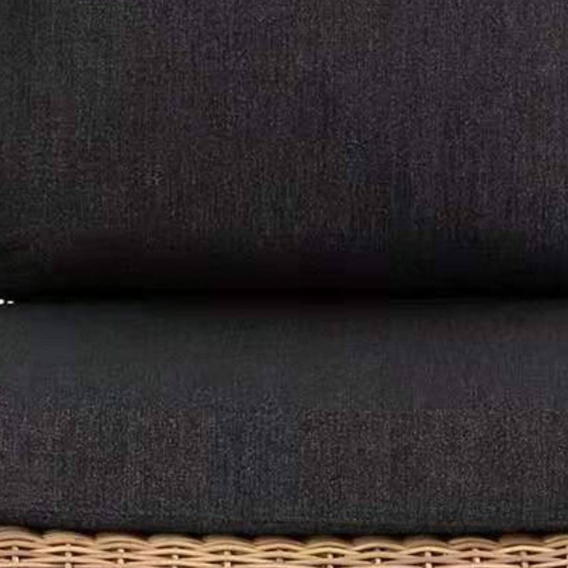Trendy Black Sofa, wasserdicht für 1 Person, 1 Stück mit Kissen und Polster, Stahl