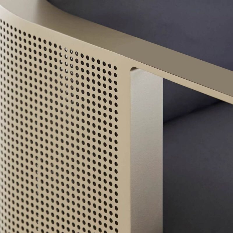 Gepolsterte Einzelsitzsofa mit Chaisenelement für 1 Person, links ausgerichtet, Chaiselongue