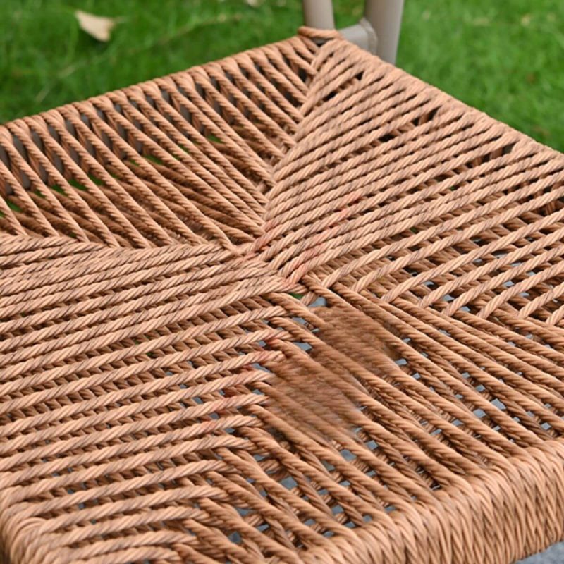 Patio-Essset, Tisch aus Holzwerkstoff, beige, rechteckig, Stuhl, UV-beständig, 5-teilig, mit Tisch, Tisch & 4 Stühle, 56"L x 31"B x 30"H