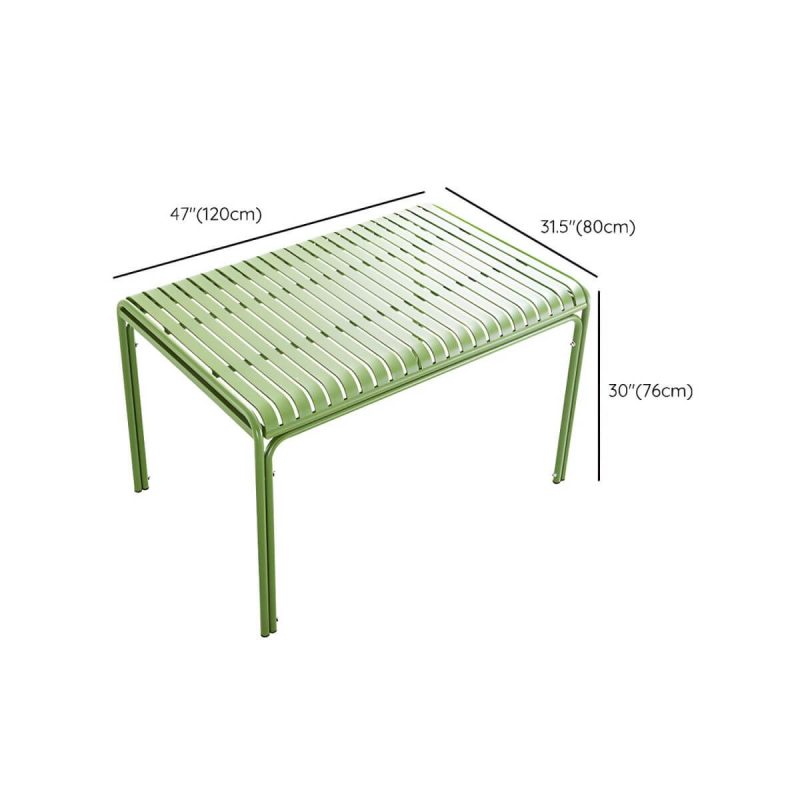 Dimension of Modern Style Patio Table Outdoor Water Resistant Patio Table - Table Only 47.2"L x 31.5"W x 29.9"H