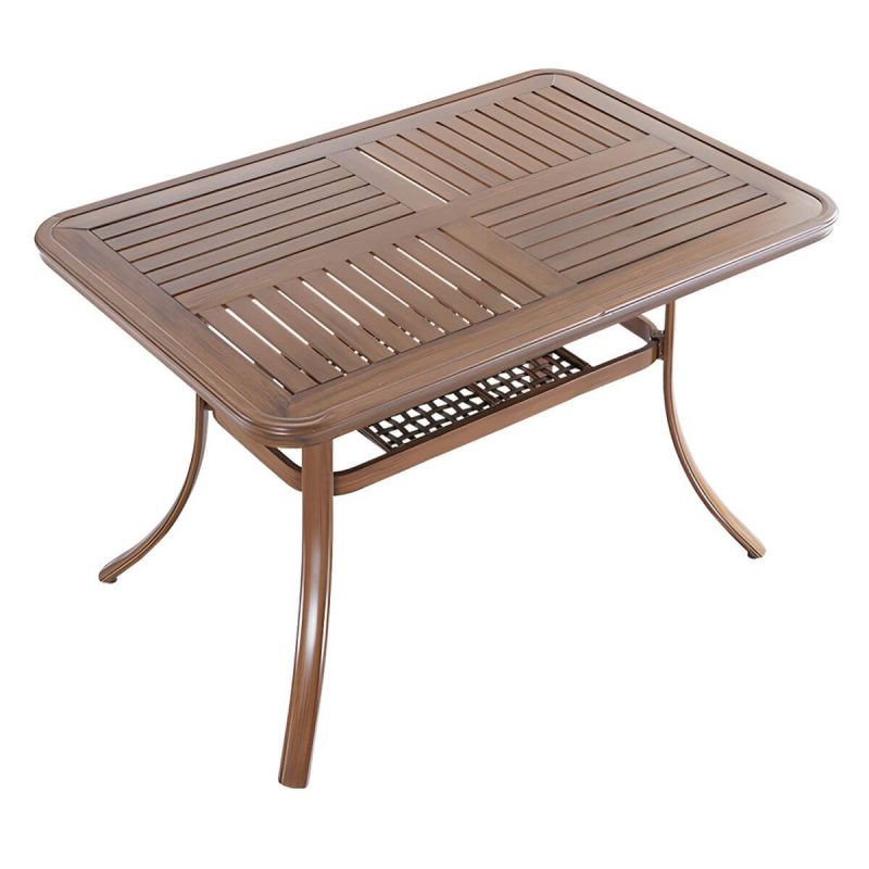 Moderner Stil Patio Tisch Outdoor Wasserbeständiger Patio Tisch - Nur Tisch 47"L x 31"B x 29"H