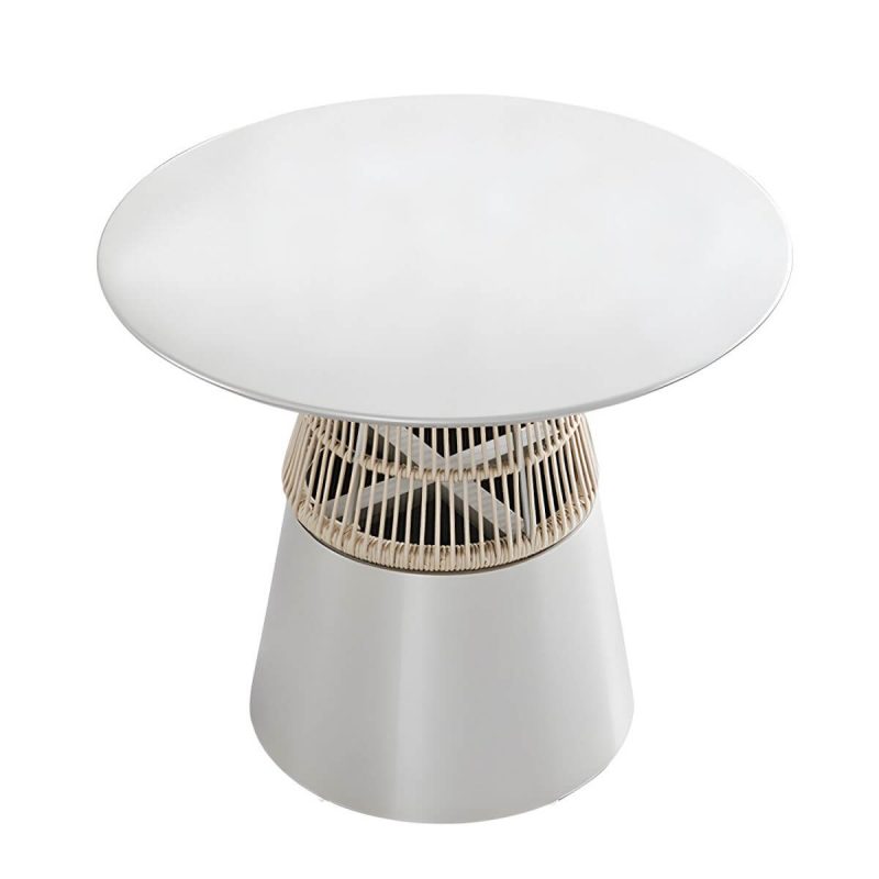 Moderner Stil Patio Tisch Outdoor Wasserbeständiger Patio Tisch - Nur Tisch 35.4"L x 35.4"B x 29.5"H