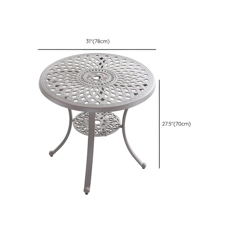 Dimension of Modern Style Patio Table Outdoor Water Resistant Patio Table - Table Only 31"L x 31"W x 28"H
