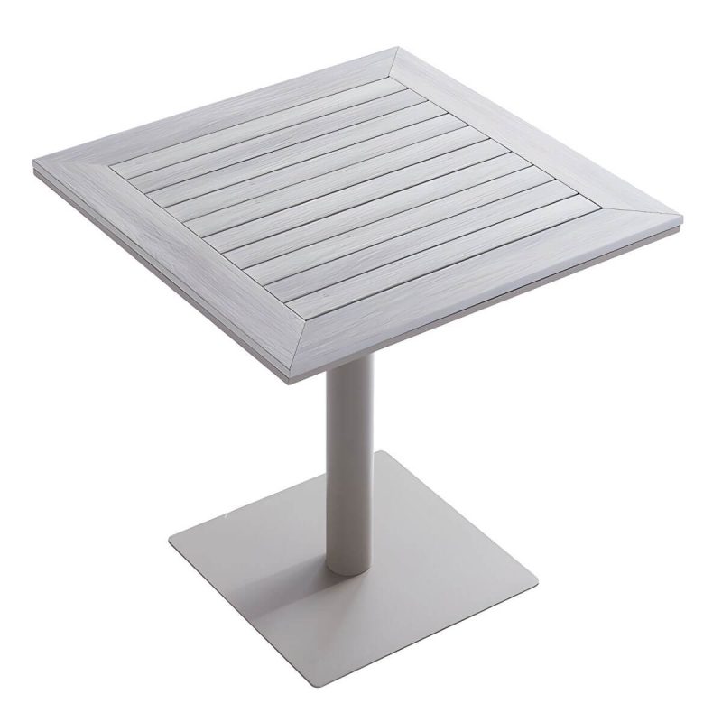 Moderner Stil Patio Tisch Outdoor Wasserbeständiger Patio Tisch - Nur Tisch 27.6"L x 27.6"B x 29.1"H