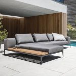Dunkelgraues Loveseat mit Schaumstofffüllung und Kissen für 2 Personen, UV-beständiger trendiger Stil mit Kissen, 2-Sitzer Ecksofa