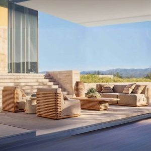 Einfaches Mehrsitz-Sofa, Stoffbezug, Holzrahmen, Platz für 3, Braun, Inklusive Sofa, 1 Stück, 3-Sitzer Sofa, Bräune