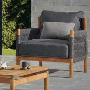 Holzfarbenes Loveseat, wasserdicht mit Kissen für 2, trendiger Stil, inklusive Polster - 1 Stück, Loveseat, Esche