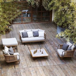 Weiße Legierungssofa, UV-beständig für 1, trendiger Stil mit Kissen, 1 Stück, 1-Sitzer Sofa