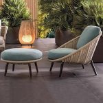 Loveseat mit abnehmbarem Kissen, Karamellfarbener Rahmen, für 2 Personen, Legierung, UV-beständig, trendiger Stil, 1 Stück, 70,9"L x 33,5"B x 29,5"H