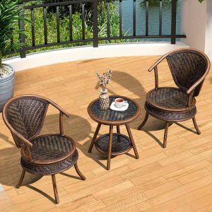 Klassischer Viktorianischer Outdoor Armlehnenstuhl in Kaffee mit Aluminium Metall und 1 Stuhl, 24"L x 19"B x 31"H