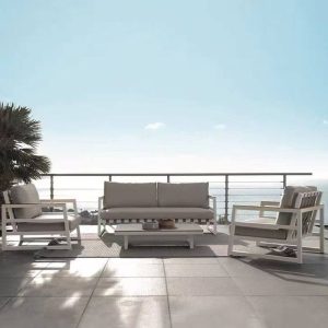 Symmetrisches Sofa mit Schwammpolsterung, wasserabweisend in schwarzem Rahmen für 1 Person, trendiger Stil, inklusive Kissen, Schwarz, 1-Sitzer Sofa
