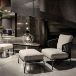 Schwarzes Legierungsloveseat für 2 - Trendig, UV-beständig mit Kissen, 1 Stück, Loveseat