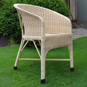 Unbehandelte Farbe Zeitgenössischer Outdoor Armlehnenstuhl mit 1 Stuhl, 26"L x 26"B x 36"H