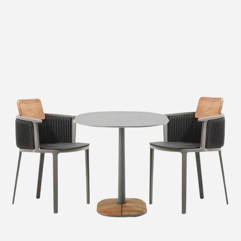 Moderner unfertiger Farbstahlrahmen rechteckiger Outdoor-Esstisch, 70,9"L x 31,5"B x 29,5"H, ohne Stühle