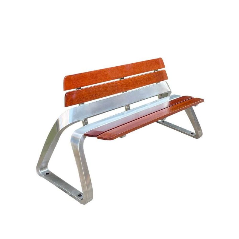 Contemporary Sepia Lumber Patio Bench, 59"L x 17"B x 18"H