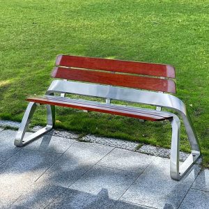 Contemporary Sepia Lumber Patio Bench mit Rückenlehne, 71"L x 24"B x 29"H
